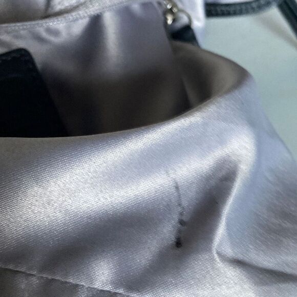 COACH Signature Classic Canvas & Leather Handbag 18738 Gray & Black - Picture 10 of 12